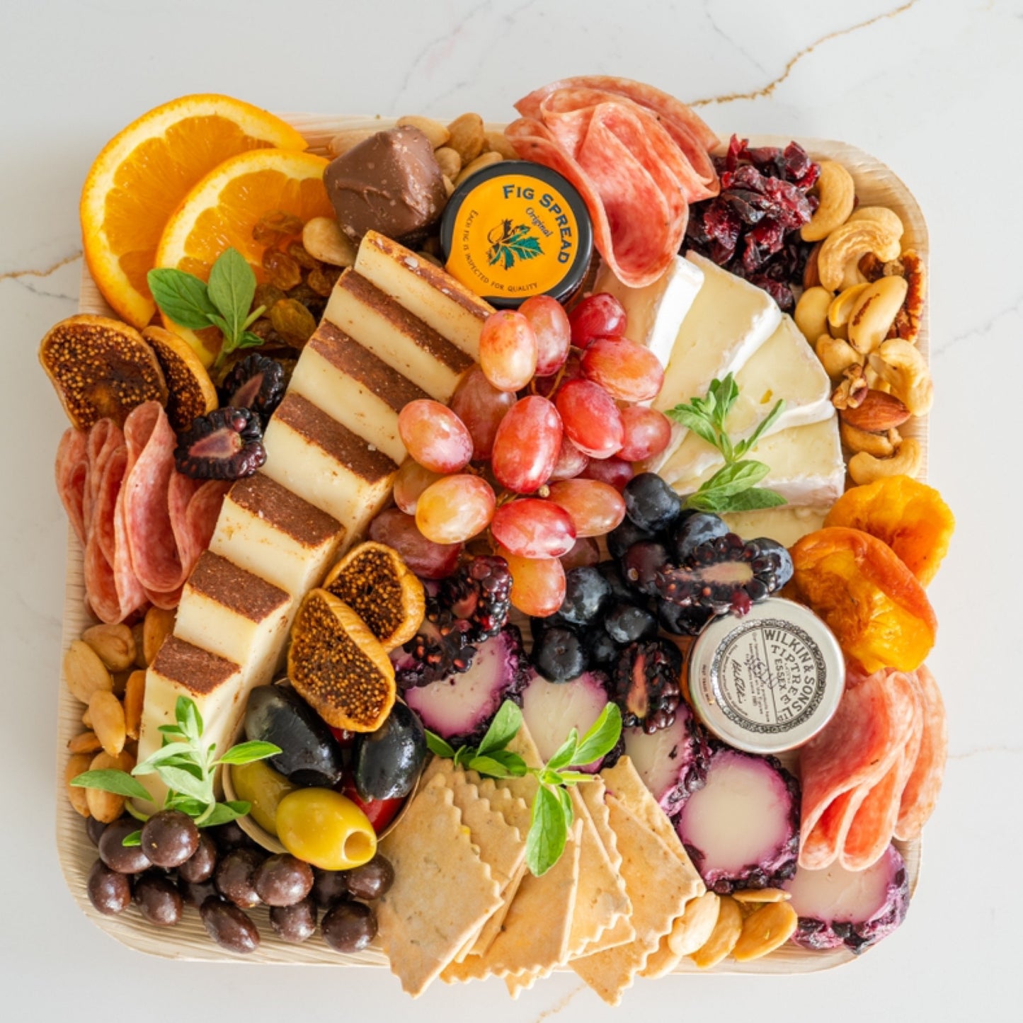 Cross Shaped Cheese and Charcuterie Board