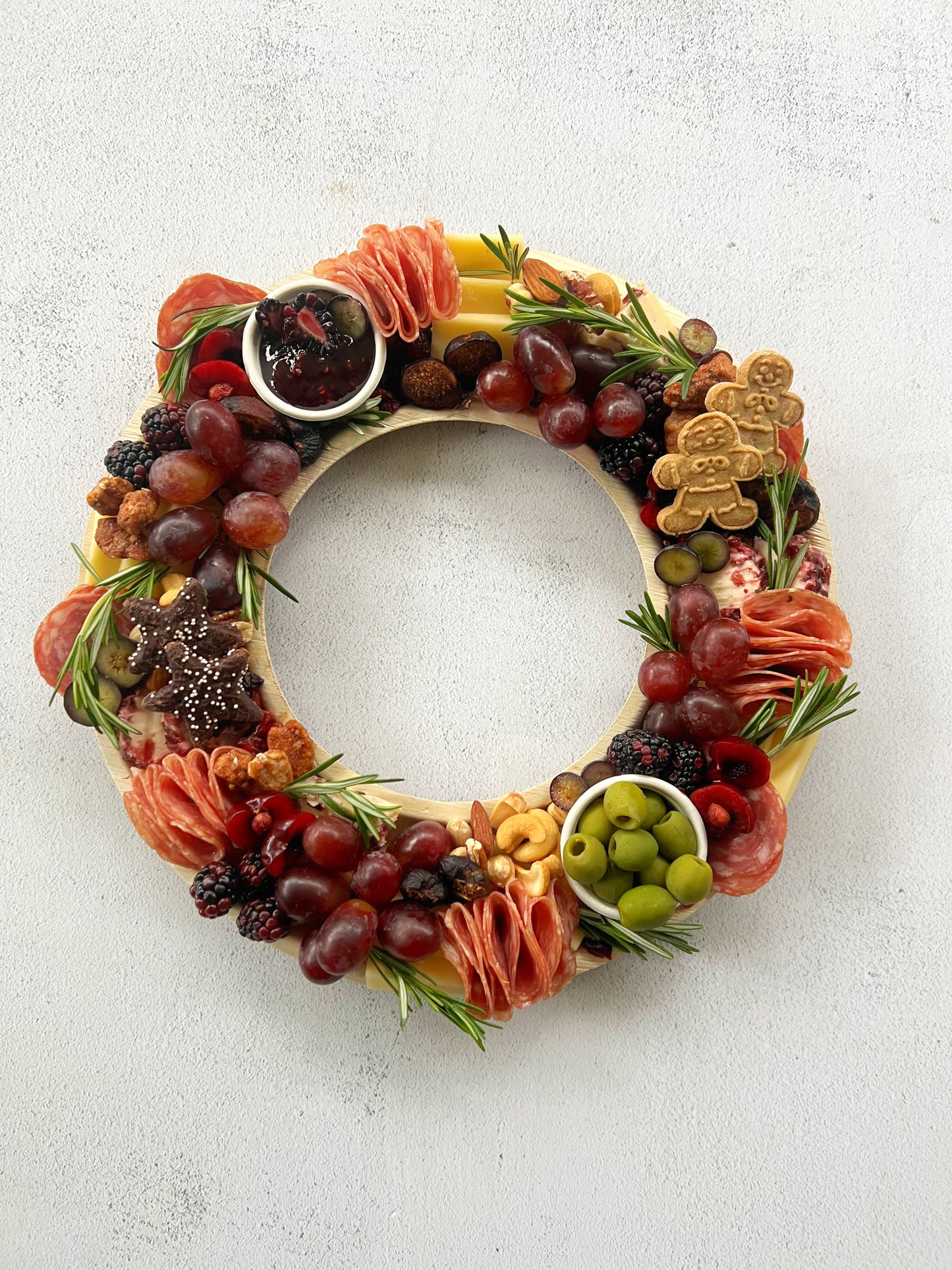 Wreath Cheese and Charcuterie Board